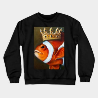 Clown fish with a Crown Crewneck Sweatshirt